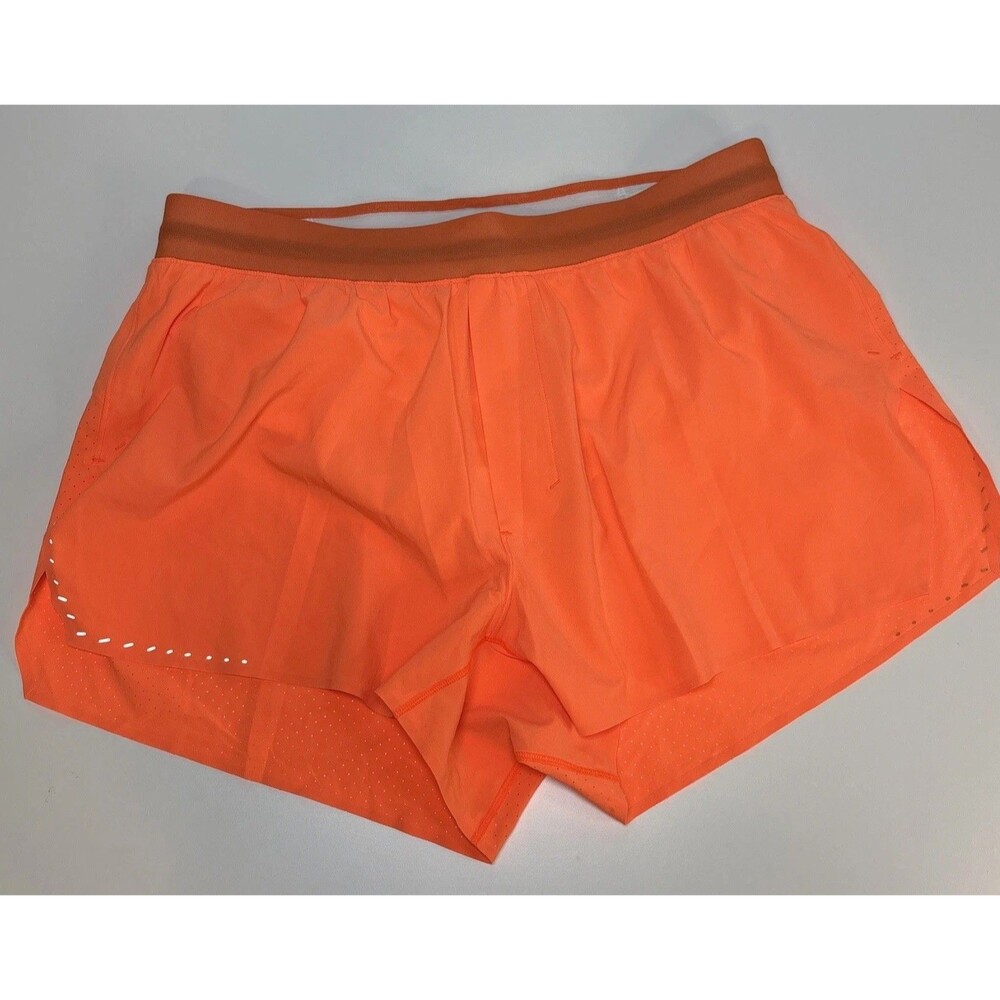 Lululemon‎ Medium hottie hot shorts orange Womens Athletic Running Lined workout